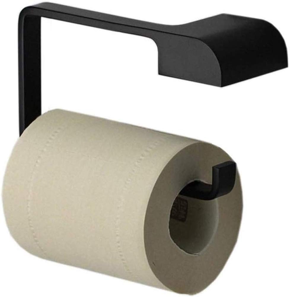 Black Bathroom Pendant Stainless Steel Wall Mounted Toilet Paper Holder, Household Roll Tray