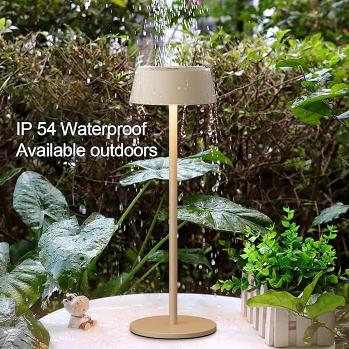 LED Table Lamp, 2 Pieces, Wireless Table Lamp, 3000K Warm