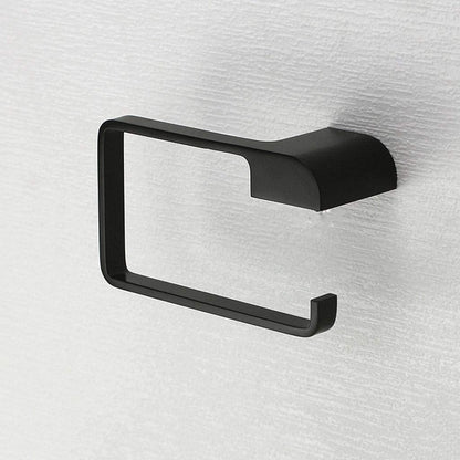 Black Bathroom Pendant Stainless Steel Wall Mounted Toilet Paper Holder, Household Roll Tray