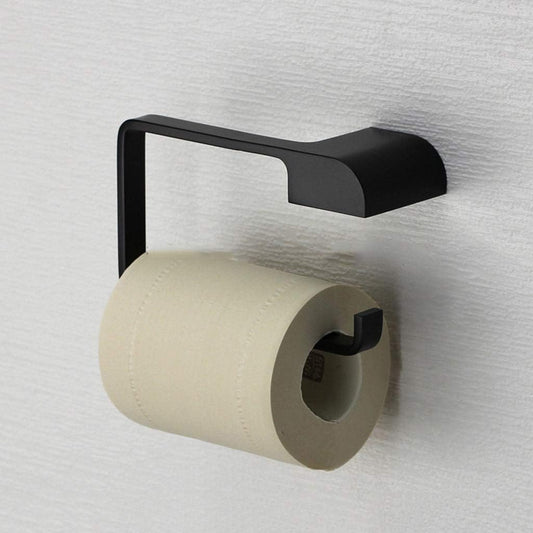 Black Bathroom Pendant Stainless Steel Wall Mounted Toilet Paper Holder, Household Roll Tray