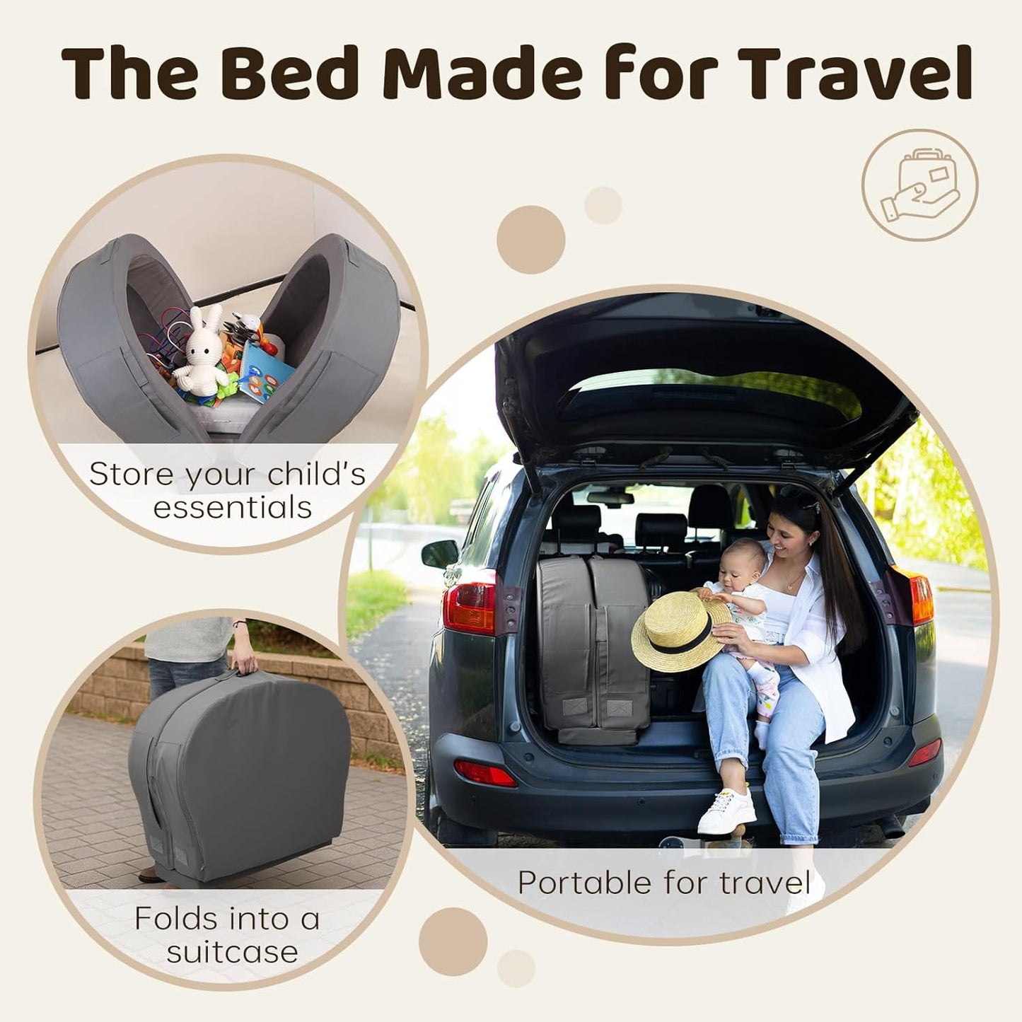 Portable Toddler Bed for Travel