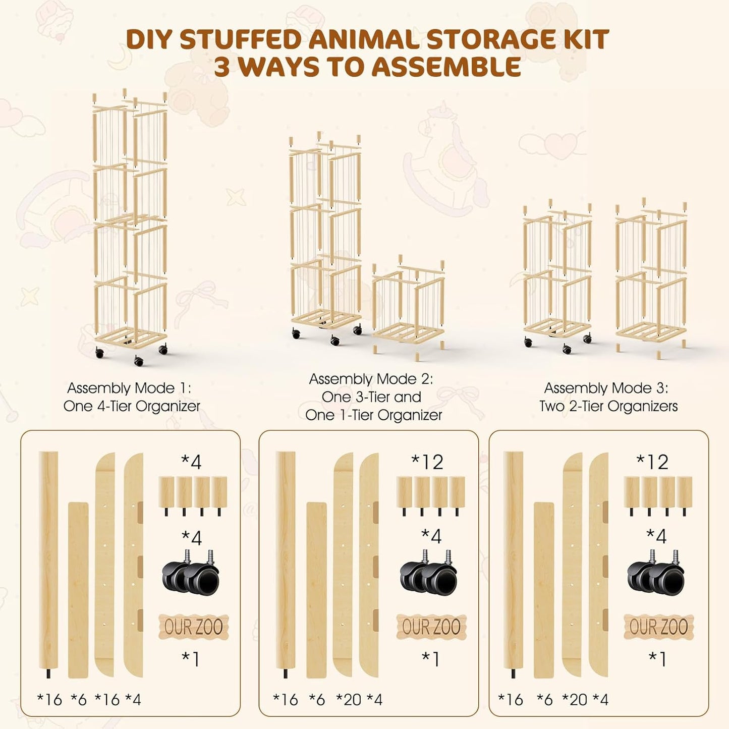 DIY Stuff Animal Storage Kit