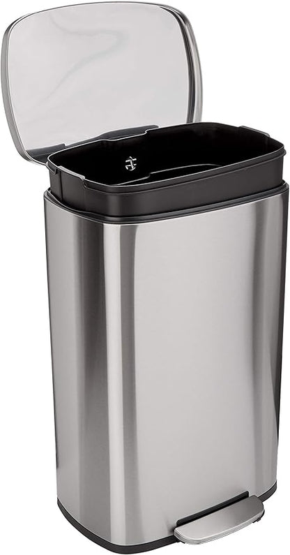 Square kitchen trash can