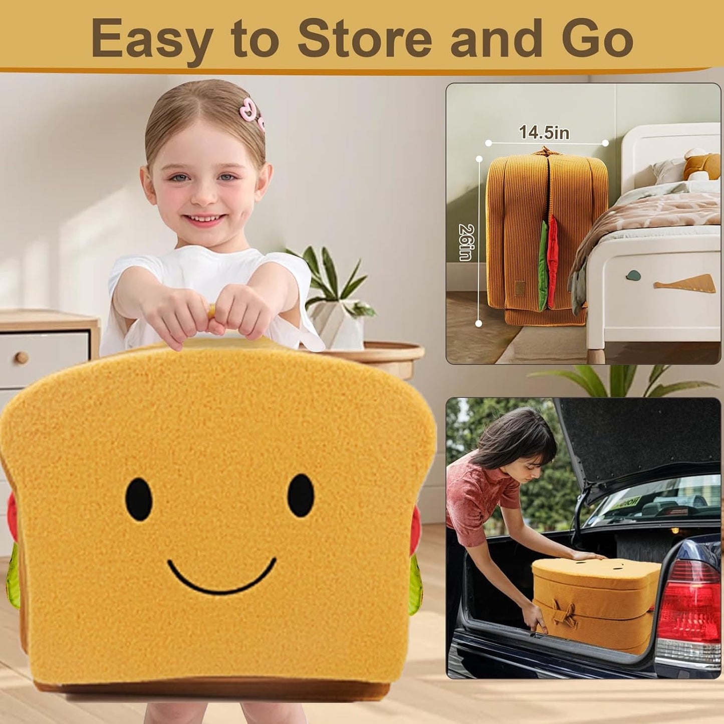 Toddler Travel Bed Sandwich Style