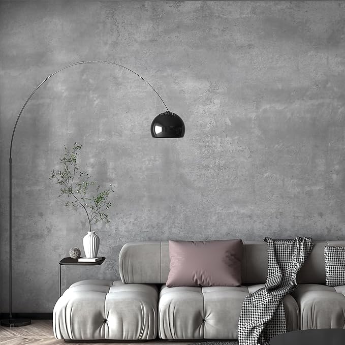 DIY Vinyl Wall Film Waterproof Furniture Film Wall Sticker Industrial Style Matte Thickened Removable Foggy Grey 48" x 30ft