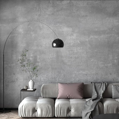 DIY Vinyl Wall Film Waterproof Furniture Film Wall Sticker Industrial Style Matte Thickened Removable Foggy Grey 48" x 30ft