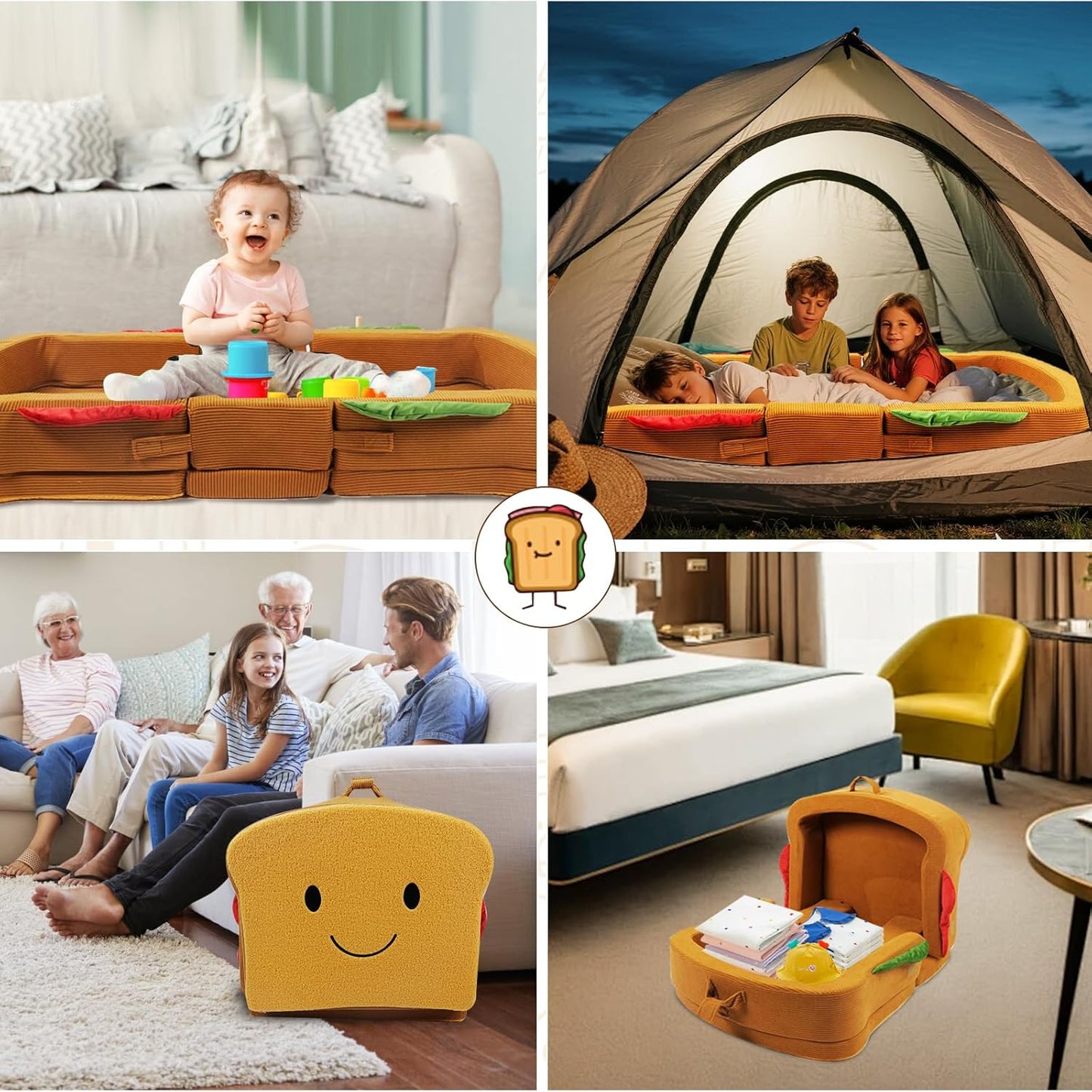 Toddler Travel Bed Sandwich Style