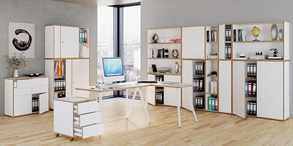 Wooden office stand shelf bookcase bookcase shelf