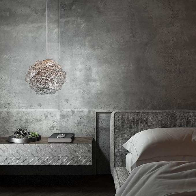 DIY Vinyl Wall Film Waterproof Furniture Film Wall Sticker Industrial Style Matte Thickened Removable Foggy Grey 48" x 30ft